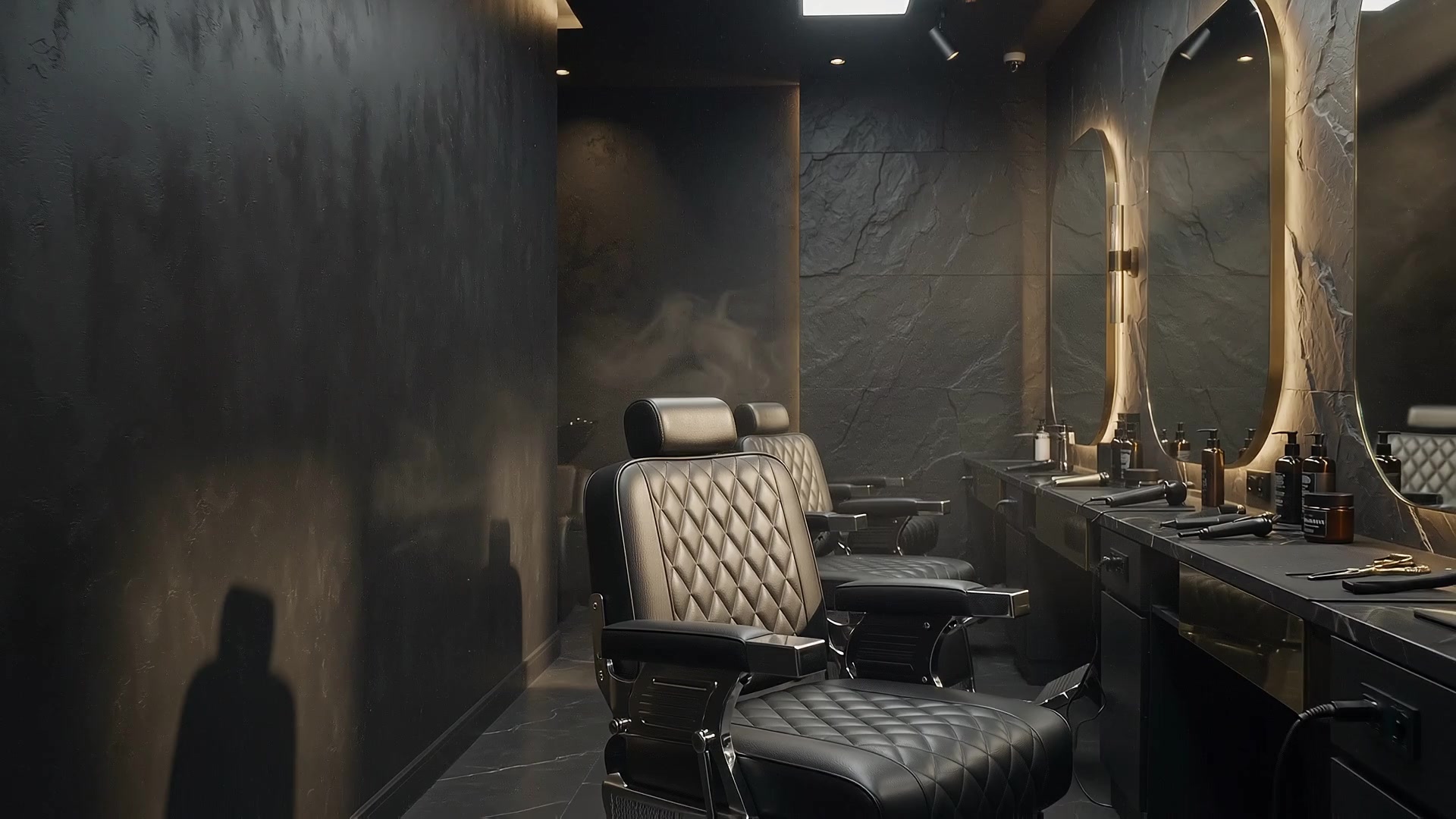 Who's Next barber shop interior